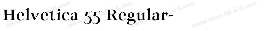 Helvetica 55 Regular字体转换